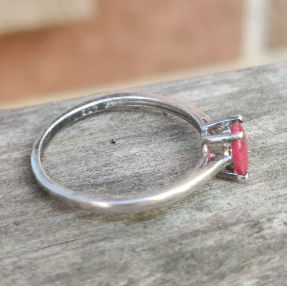 Sterling Silver Ruby Ring By Chuck Clemency Of Qvc - image 2